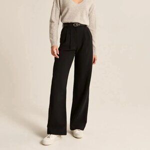 Daisy Grace Black Wide-Leg Pants